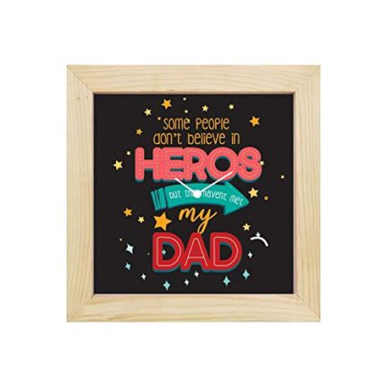 Yaya Cafe Hero Dad Wall Clock for Dad - 12 x 12 inches