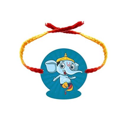 Yaya Cafe Kid Rakhi for Brother Bal Ganesha Printed Rakhi Raksha Bandhan, One Size, Acrylic, Acrylic - Image 1