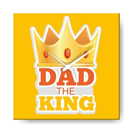 Yaya Cafe King Dad Wall Clock for Father - 12X12 inches