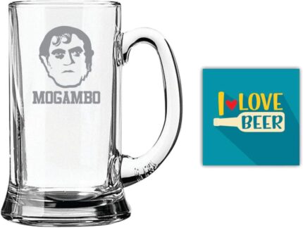 Yaya Cafe New Year Gifts, Crime Master Gogo Hindi Engraved Beer Mug - Icon Beer 580 ml - Image 1
