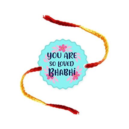 Yaya Cafe Rakhi for Bhabhi You are Loved Printed Rakhi Raksha Bandhan - Flower Shaped - Image 1