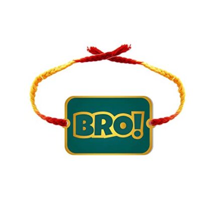 Yaya Cafe Rakhi for Brother Bro Printed Rakhi Raksha Bandhan with Roli Tika - Image 1