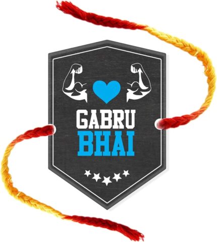 Yaya Cafe Rakhi for Brother Gabru Bhai Printed Rakhi Raksha Bandhan - Image 1