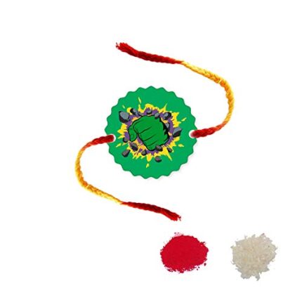 Yaya Cafe Rakhi for Brother, Hulk Superhero Printed Kids Rakhi Raksha Bandhan - Image 1
