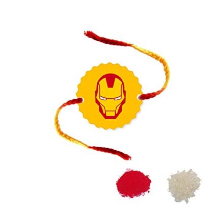 Yaya Cafe Rakhi for Brother, Iron Man Superhero Printed Kids Rakhi Raksha Bandhan - Image 1