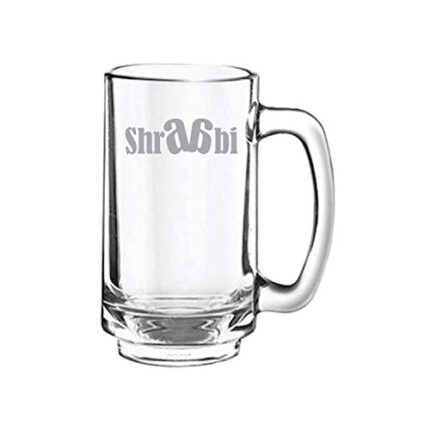 Yaya Cafe Sharaabi Hindi Engraved Beer Mug - Jumbo Beer 1170 Ml - Image 1