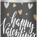 Yaya Cafe Valentine Gifts for Girlfriend Boyfriend Husband Wife Happy Valentines Day Stainless Steel Sipper Water Bottle - 600 ml