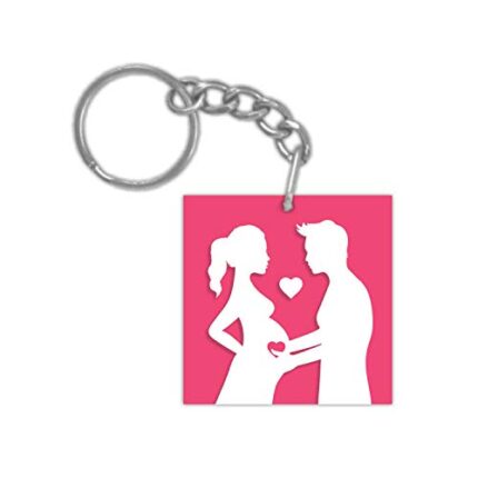 Yaya Cafe Valentine Gifts for Pregnant Wife from Husband Couple Love Keychian Keyring - Image 1