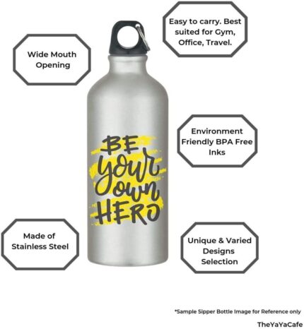 Girlfriend Hug Me Teddy Bear Stainless Steel Sipper Water Bottle - 600 ml - Image 3